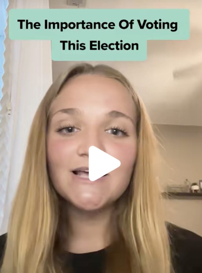 Girl explains the importance of voting in the 2024 election.